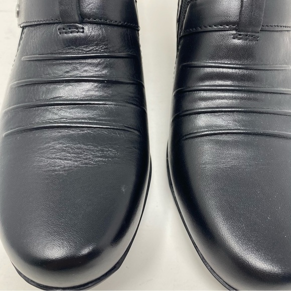 Clarks Rosalyn Nicole leather bootie black NARROW - Picture 3 of 10